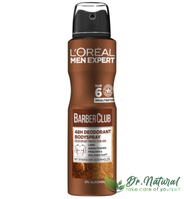 Antiperspirant 48h L'Oreal Men Expert Barber Club, 150 ml