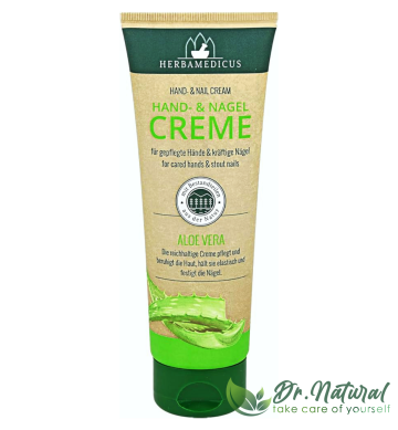 Herbamedicus Crema pentru maini si unghii cu aloe vera 125ml