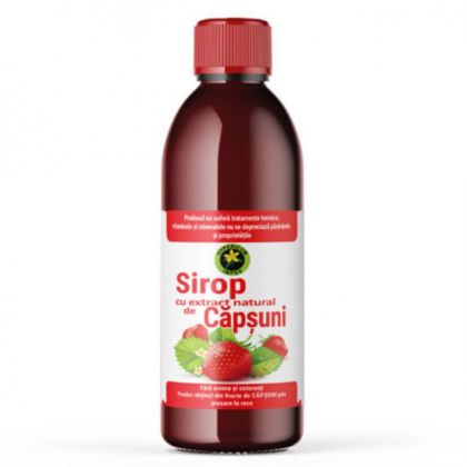 Sirop de capsuni cu zahar Hypericum 500 ml