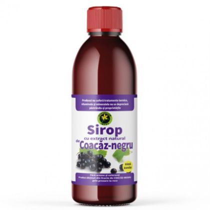 Sirop de coacaz negru fara zahar Hypericum (500 ml)