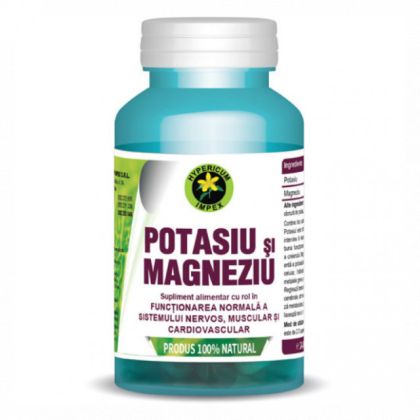 Capsule potasiu si magneziu 60cps