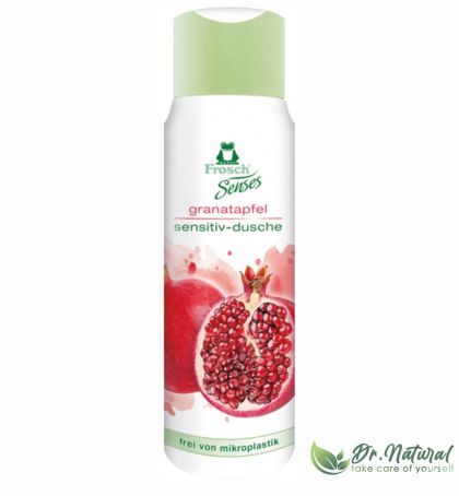 Gel de dus pentru piele sensibila, Frosch, Rodie, 300 ml