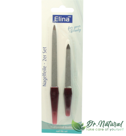 Set 2 pile pentru unghii safir 17 &13cm Elina Med