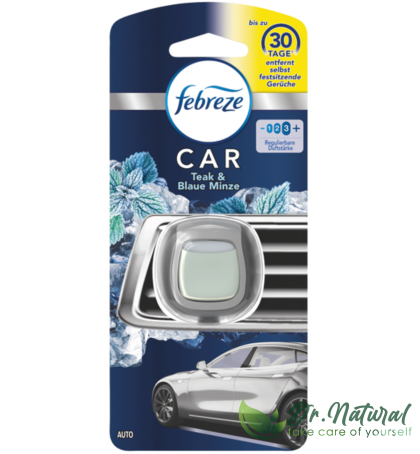 Odorizant auto Teak&Blue Mint Febreze 2ml