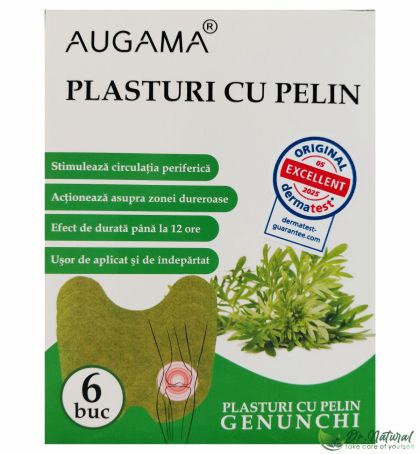 Plasturi cu pelin pentru genunchi Augama 6 buc/cutie