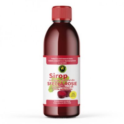 Sirop Sfecla Rosie cu indulcitor natural Stevia Rebaudiana 500 ml