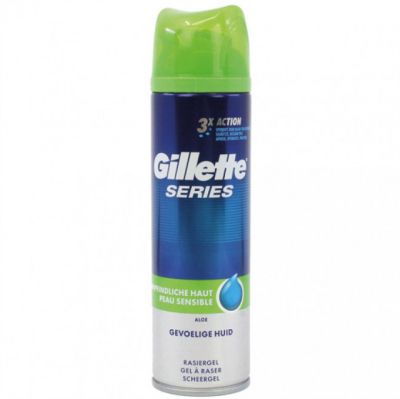 Gel de ras aloe vera ten sensibil Gillette Series 200ml