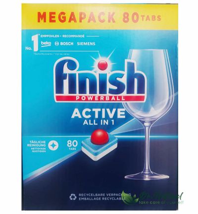 Detergent pentru masina de spalat vase Finish 80 tablete