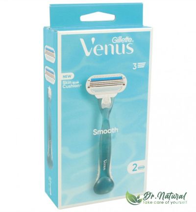 Aparat de ras pentru femei Gillette Venus Smooth + 1 rezerva