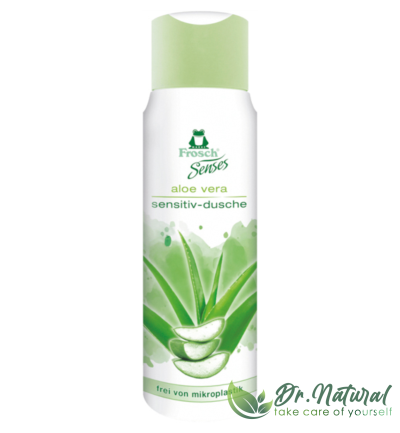 Gel de dus pentru piele sensibila, Frosch, Aloe Vera, 300 ml