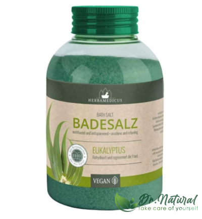 Herbamedicus Sare de baie cu extract de eucalipt 575g