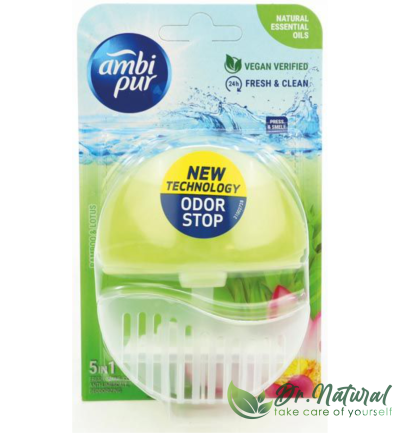 Odorizant toaleta Ambi Pur Floare de lotus & Bambus 55ml