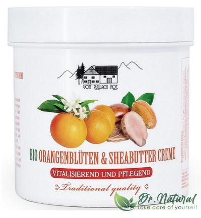 Crema organica cu floare de portocala si unt de shea 250ml