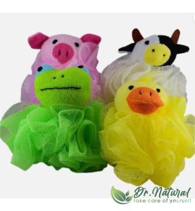 Burete de baie copii forma animale 10cm - 1 bucata