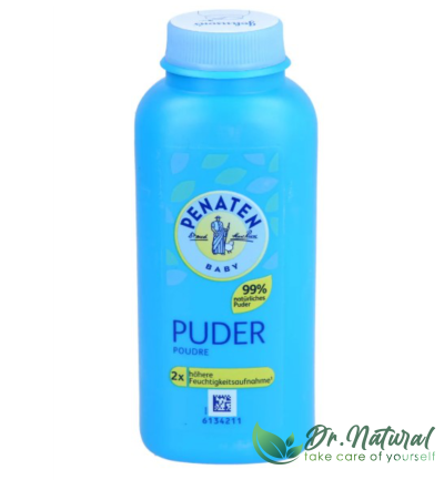 Pudră naturală pentru bebeluși Penaten cu aloe și vitamina E 100g
