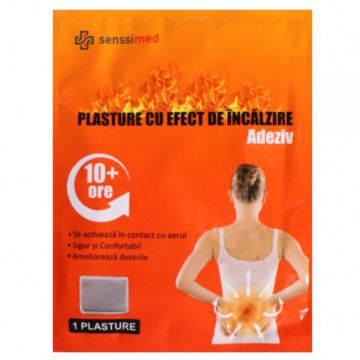 Plasture cu efect de incalzire cu carbune activ 10x13 cm