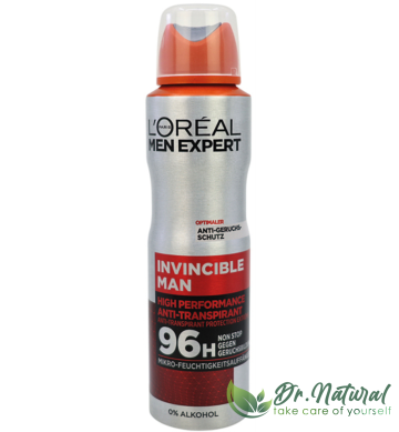 Antiperspirant 72h L'Oreal Men Expert Invincible Man 150 ml